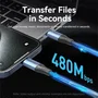 Vention Cable USB-C a USB-C 240W 1m Negro/Azul